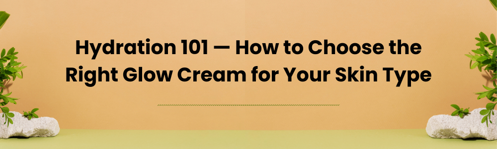 Hydration 101 — How to Choose the Right Glow Cream for Your Skin Type
