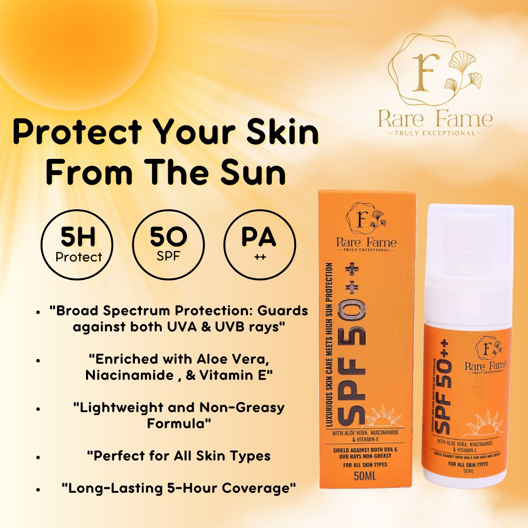 The Significance of Sun Protection: Unveiling Rare Fame's SPF 50++ Spray